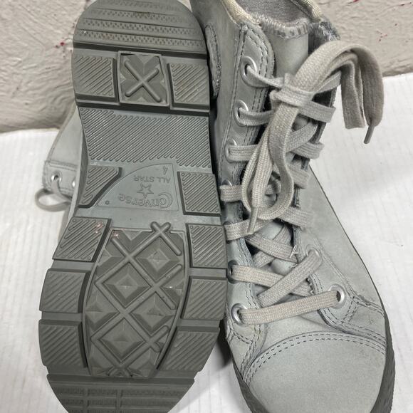 CONVERSE‎ CHUCK TAYLOR HI TOP OUTSIDER BOOTS GREY men’s size 4 main image 4